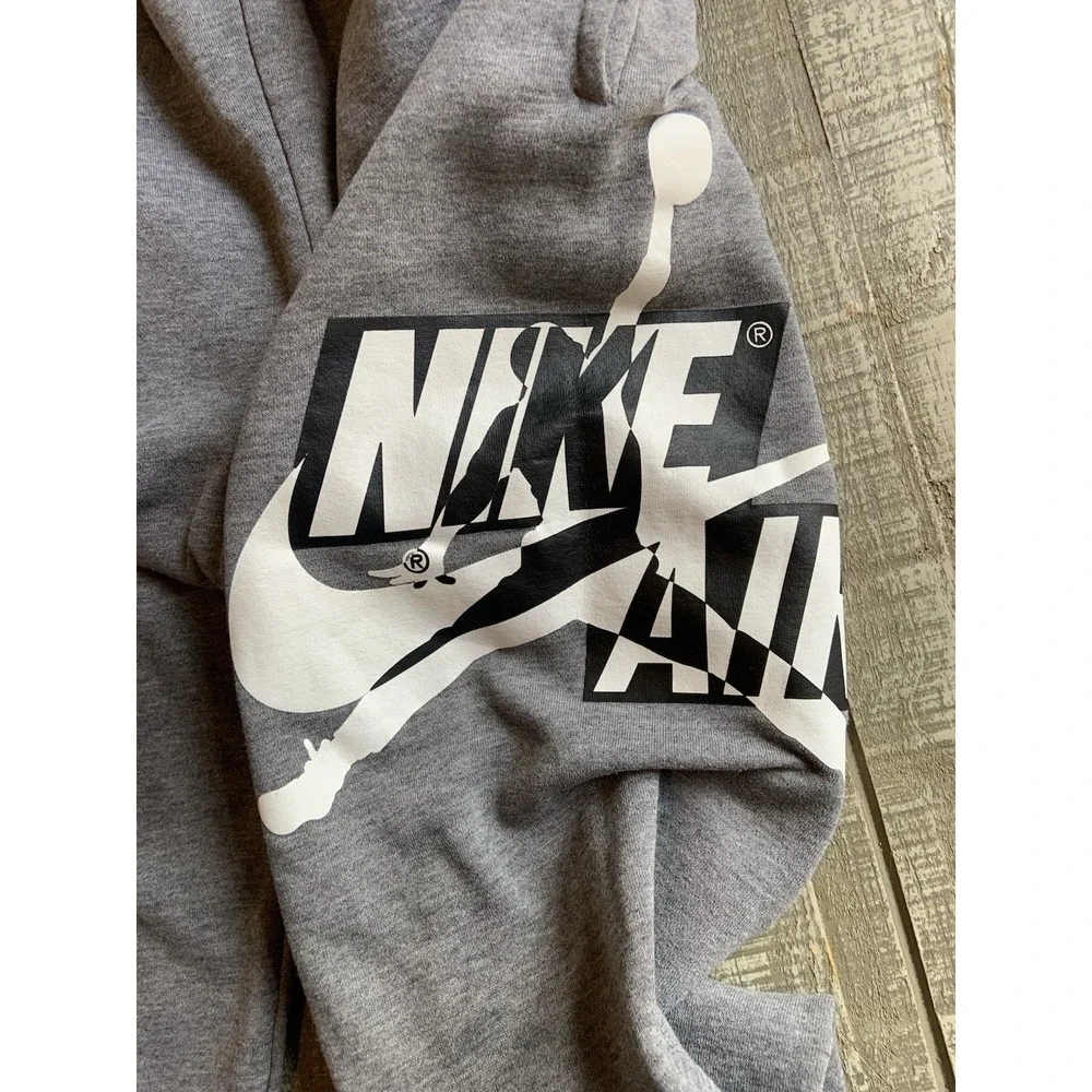 Nike Air Jordan Joggers Boys 10-12 yr Gray Logo Casual Sports‎ Basketball Medium